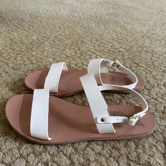 Ancient Greek White Clio Sandal - Picture 2 of 7